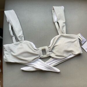 Dippin Daisy lovebird bandeua bikini top